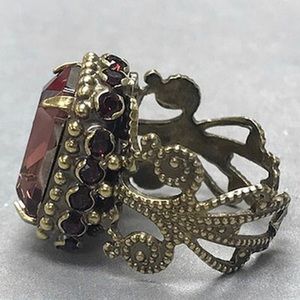 Sorrelli Sedge Stacked Ring - Bright Gold Emerald